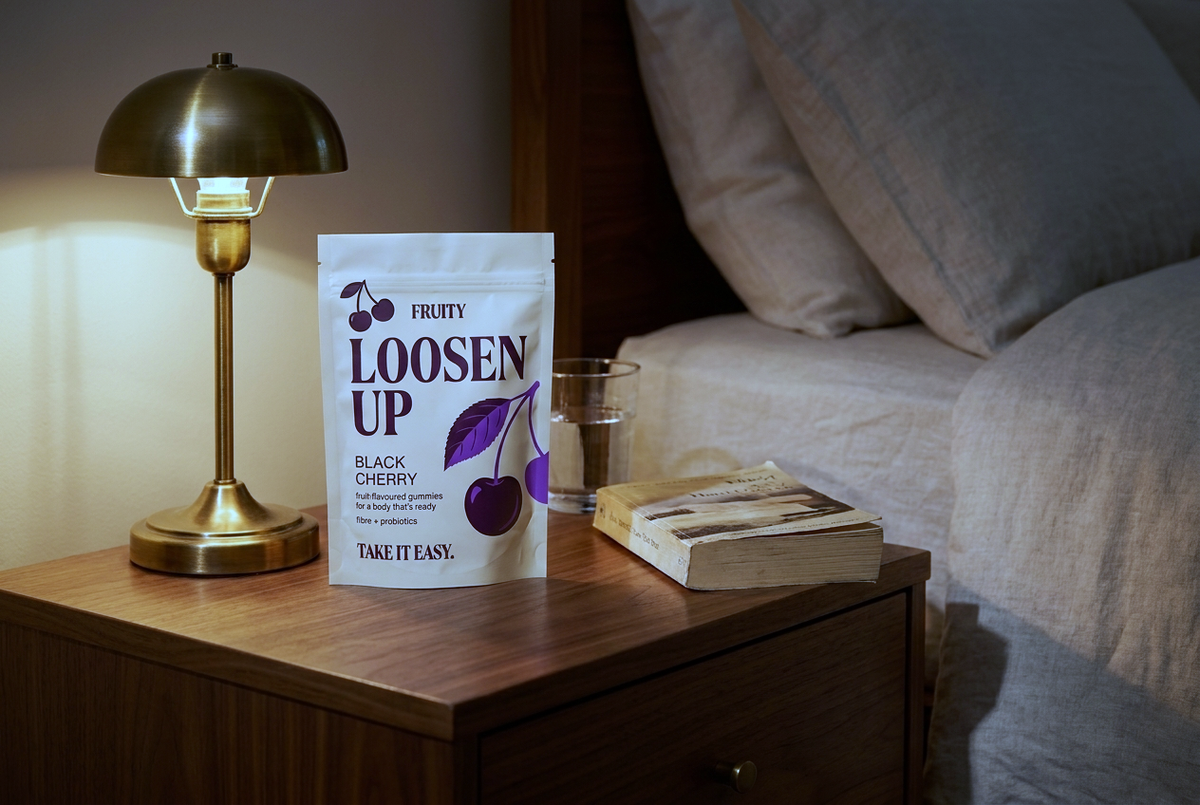 LOOSEN UP on a nightstand