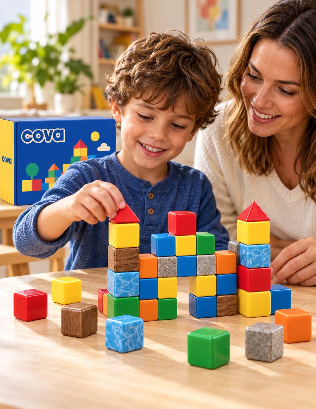 COVA magnetic blocks — lifestyle photograph