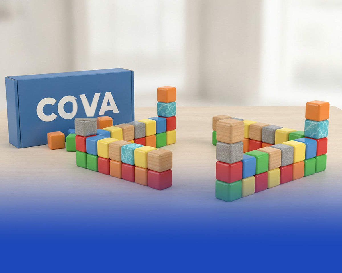 Colorful cubes and the COVA box