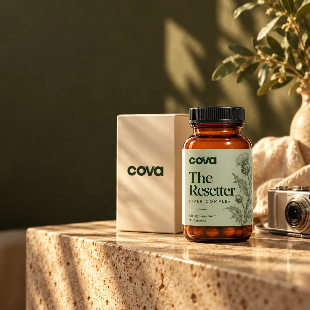 Cova everyday finds with the Sage Botanical Resetter bottle