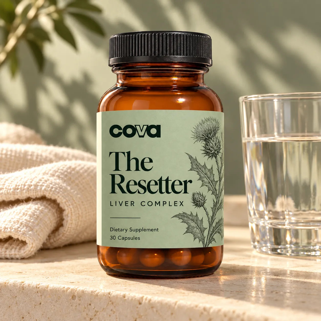 Cova everyday finds with the Sage Botanical Resetter bottle