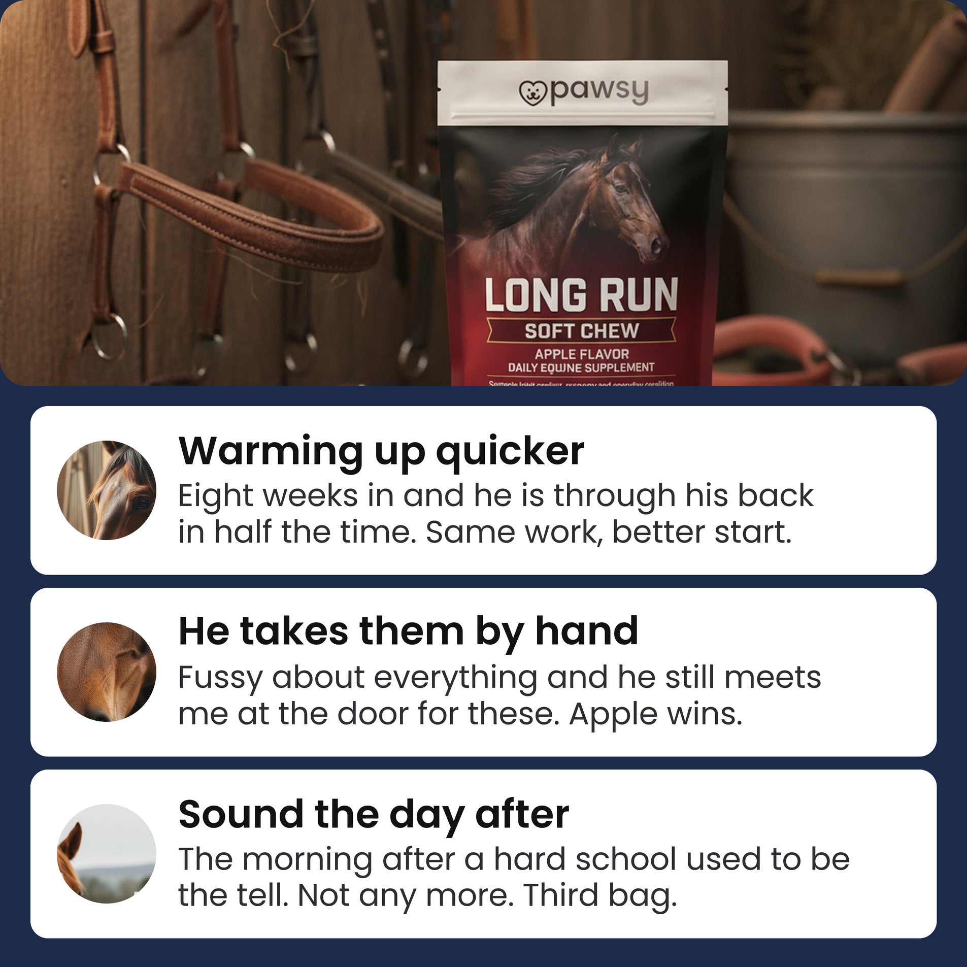 Customer reviews for Pawsy Long Run apple soft chews